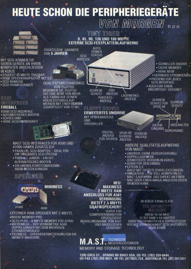 Memory and Storage Technology Maximegs - Vintage Advert - Date: 1990-05, Origin: DE