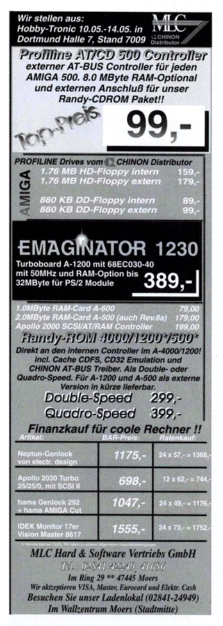 MLC Randy-ROM - Zeitgen&ouml;ssische Werbung - Datum: 1995-05, Herkunft: DE