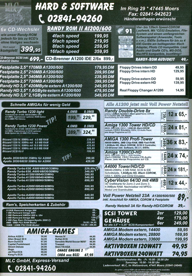 MLC Randy-ROM II - Zeitgen&ouml;ssische Werbung - Datum: 1996-04, Herkunft: DE