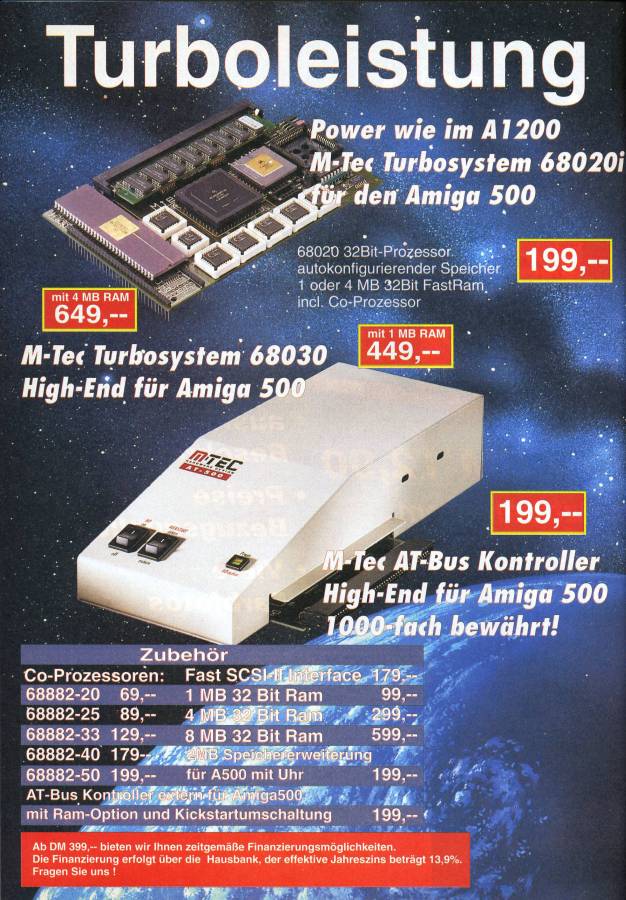 M-Tec AT 500 - Vintage Advert - Date: 1995-06, Origin: DE