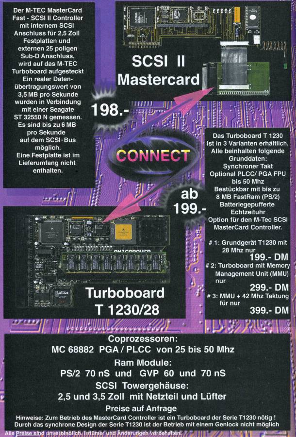 M-Tec MasterCard - Vintage Advert - Date: 1995-12, Origin: DE