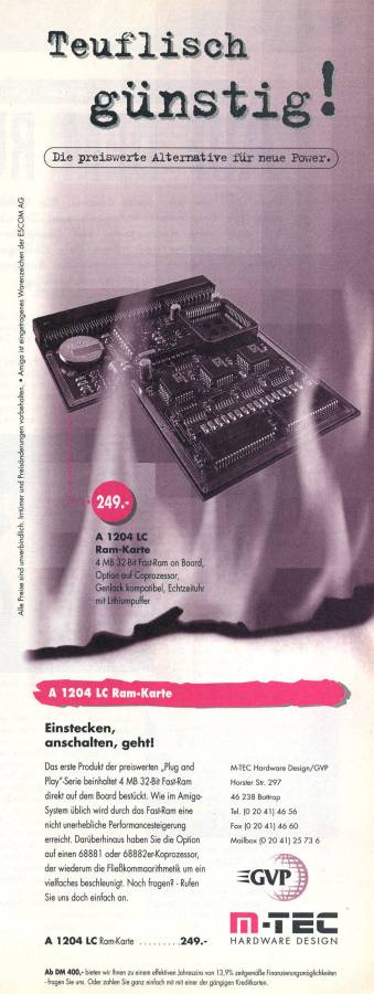 M-Tec M1200 - Vintage Advert - Date: 1996-06, Origin: DE