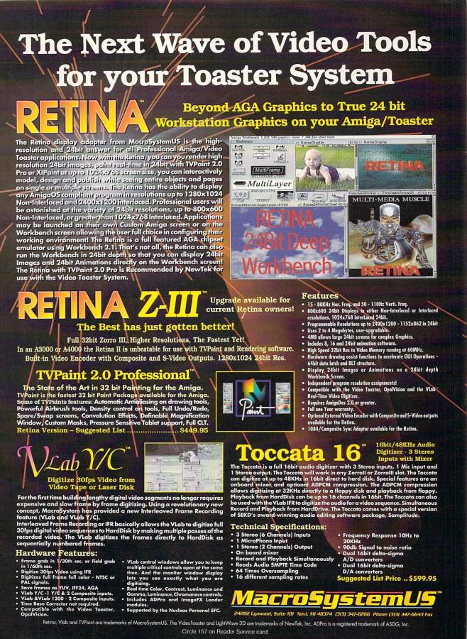 MacroSystem Retina - Vintage Advert - Date: 1994-01, Origin: US