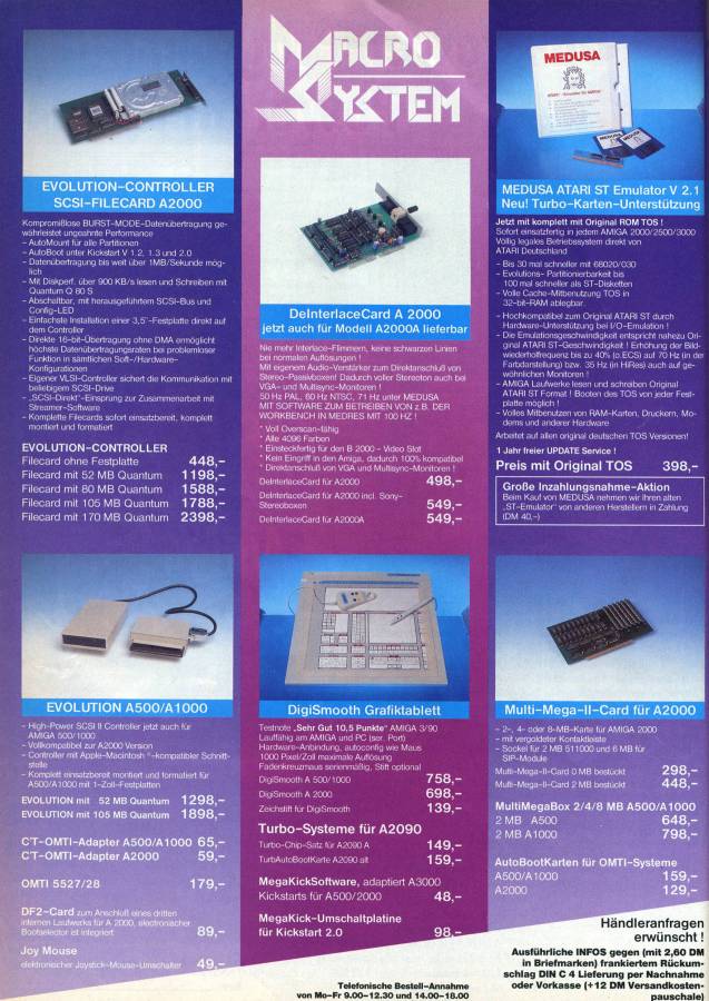 MacroSystem Multi Mega II - Vintage Ad (Datum: 1991-03, Herkunft: DE)