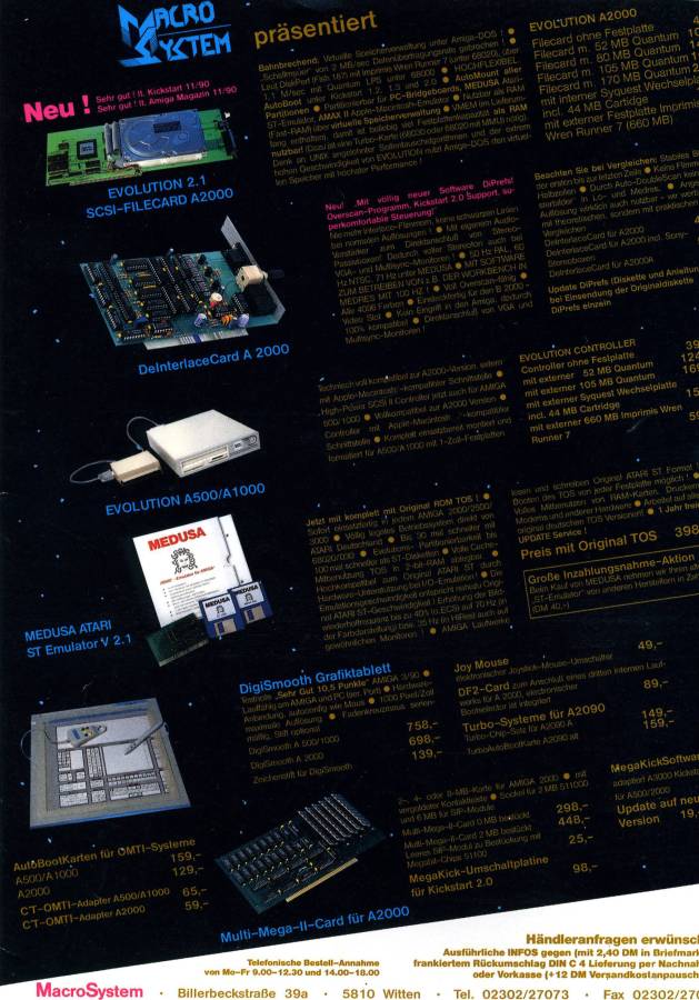 MacroSystem DeInterlaceCard - Vintage Ad (Datum: 1991-05, Herkunft: DE)