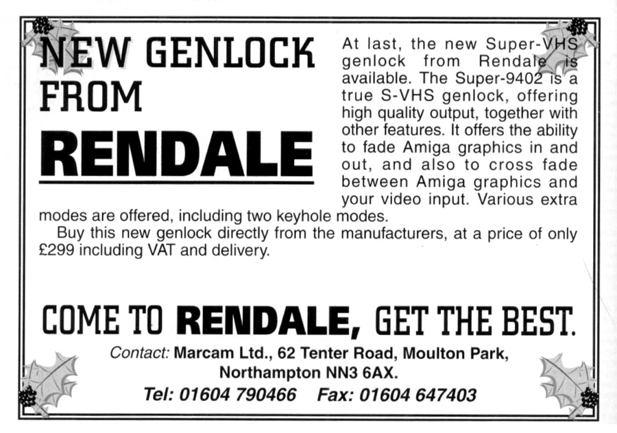 Marcam Rendale Super 9402 - Zeitgen&ouml;ssische Werbung - Datum: 1995-01, Herkunft: GB