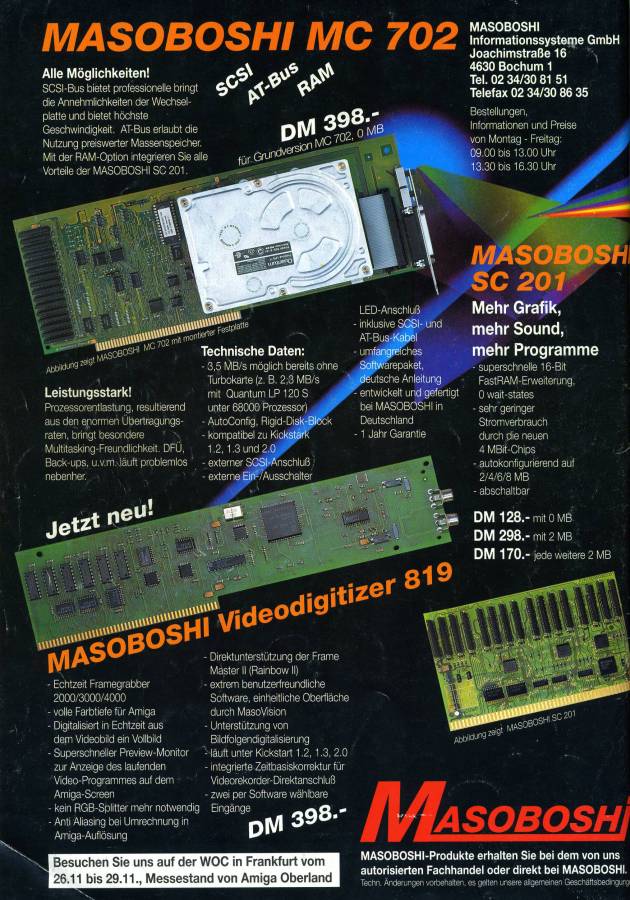 Masoboshi SmartCard (SC-201) - Vintage Advert - Date: 1992-12, Origin: DE