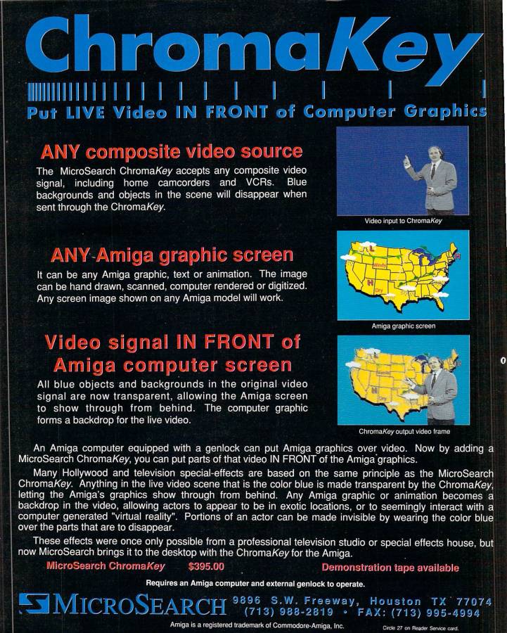 MicroSearch ChromaKey - Vintage Advert - Date: 1991-04, Origin: US