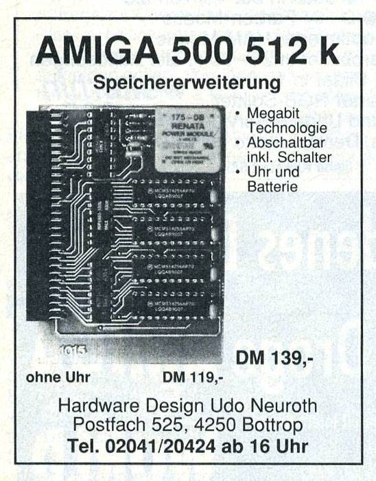 Neuroth Hardware Design 512 - Vintage Advert - Date: 1990-07, Origin: DE