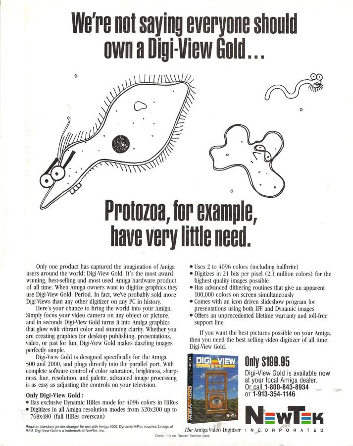NewTek DigiView Gold - Vintage Advert - Date: 1990-11, Origin: US