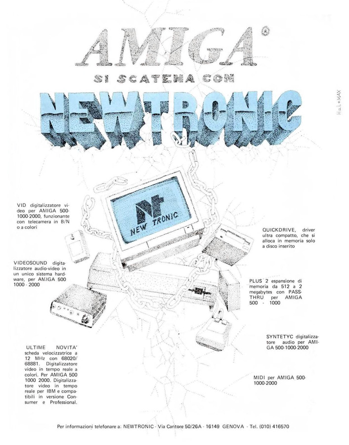 Newtronic Technologies Plus 2 - Zeitgen&ouml;ssische Werbung - Datum: 1987-12, Herkunft: IT