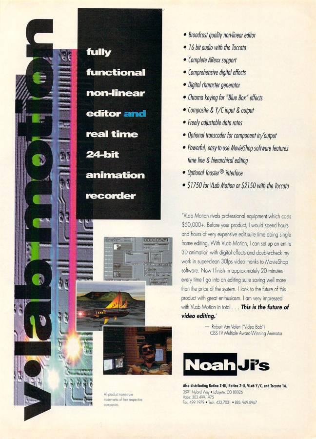 MacroSystem V-Lab Motion - Vintage Ad (Datum: 1994-11, Herkunft: US)