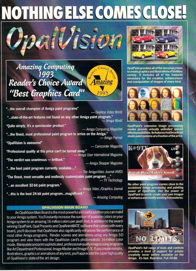 Opal Technologies OpalVision - Vintage Advert - Date: 1994-02, Origin: US