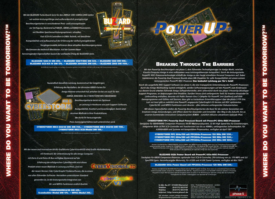 Phase 5 Digital Products Blizzard SCSI Kit IV - Vintage Advert - Date: 1997-04, Origin: DE