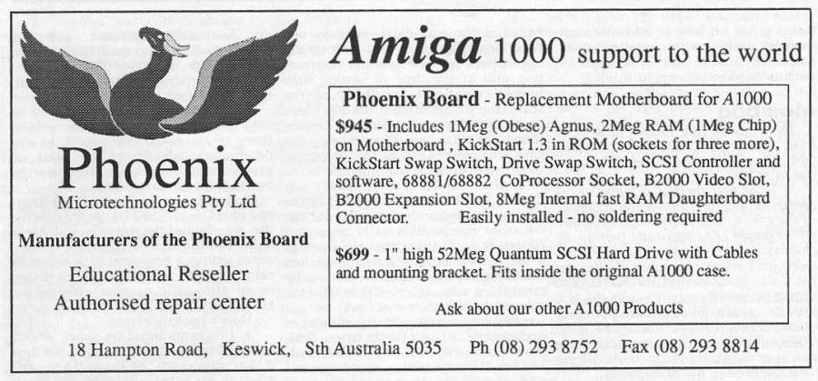 Phoenix Microtechnologies Phoenix Board - Vintage Ad (Datum: 1991-06, Herkunft: AU)