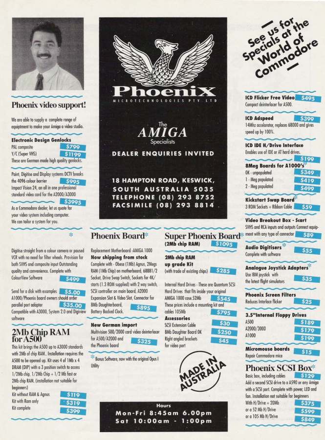Phoenix Microtechnologies Phoenix Board - Vintage Advert - Date: 1992-06, Origin: AU