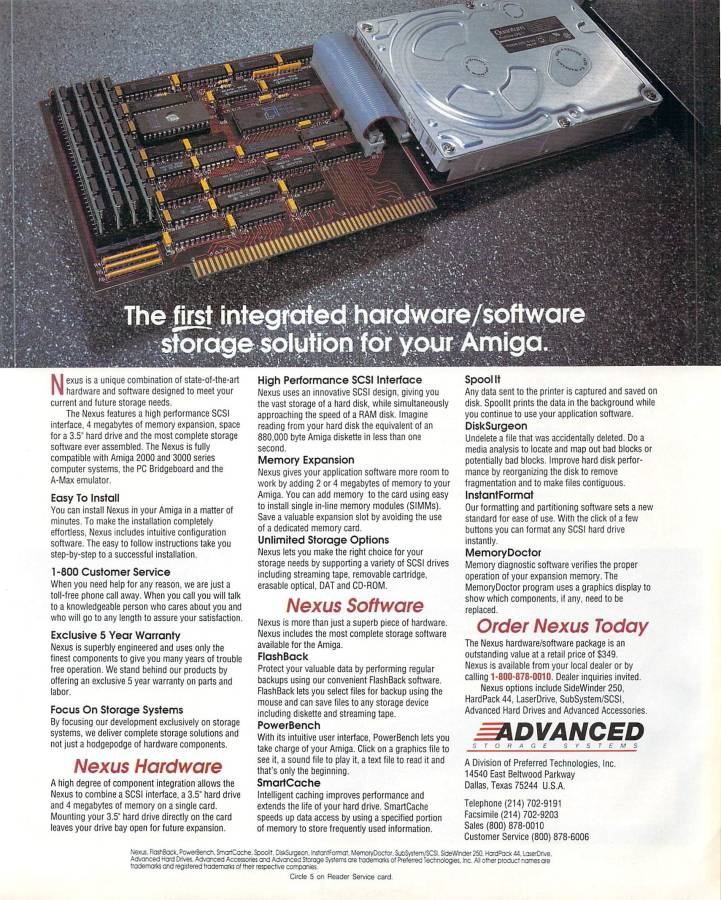 Preferred Technologies, Inc. Nexus - Vintage Advert - Date: 1990-10, Origin: US