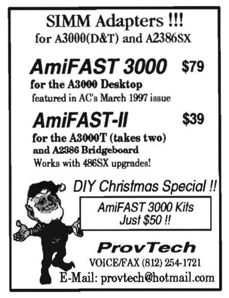 ProvTech AmiFAST 3000 - Vintage Advert - Date: 1997-12, Origin: US