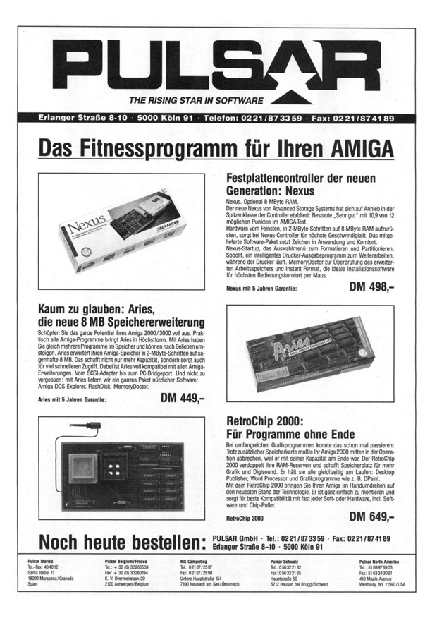 Integrated Memory Products Aries - Zeitgen&ouml;ssische Werbung - Datum: 1991-06, Herkunft: DE