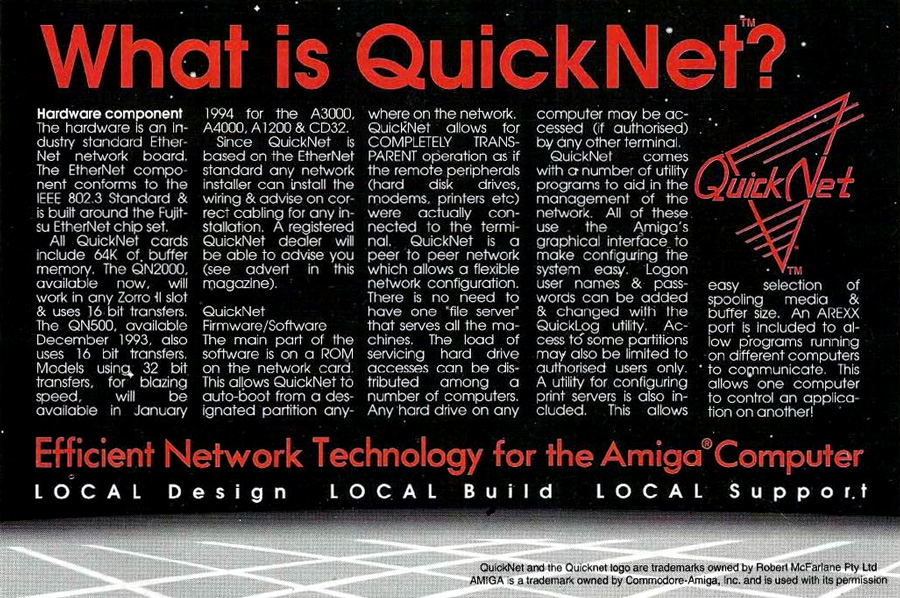 Resource Management Force QuickNet 500 & 2000 - Zeitgen&ouml;ssische Werbung - Datum: 1993-11, Herkunft: AU
