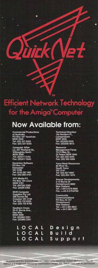 Resource Management Force QuickNet 1200 - Vintage Advert - Date: 1994-02, Origin: AU