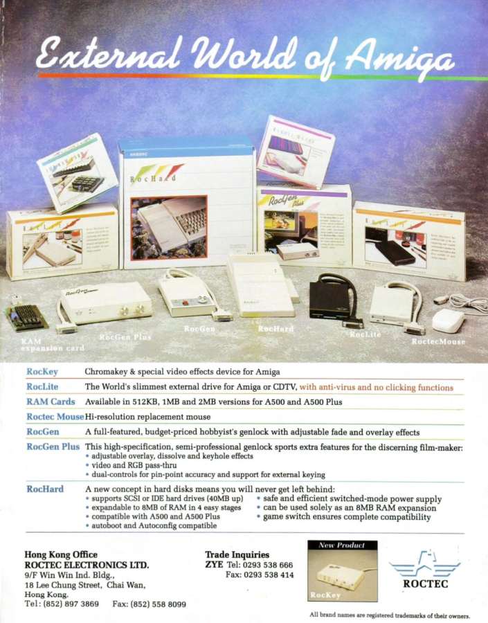 Roctec RocKey RG320C - Vintage Advert - Date: 1992-05, Origin: GB