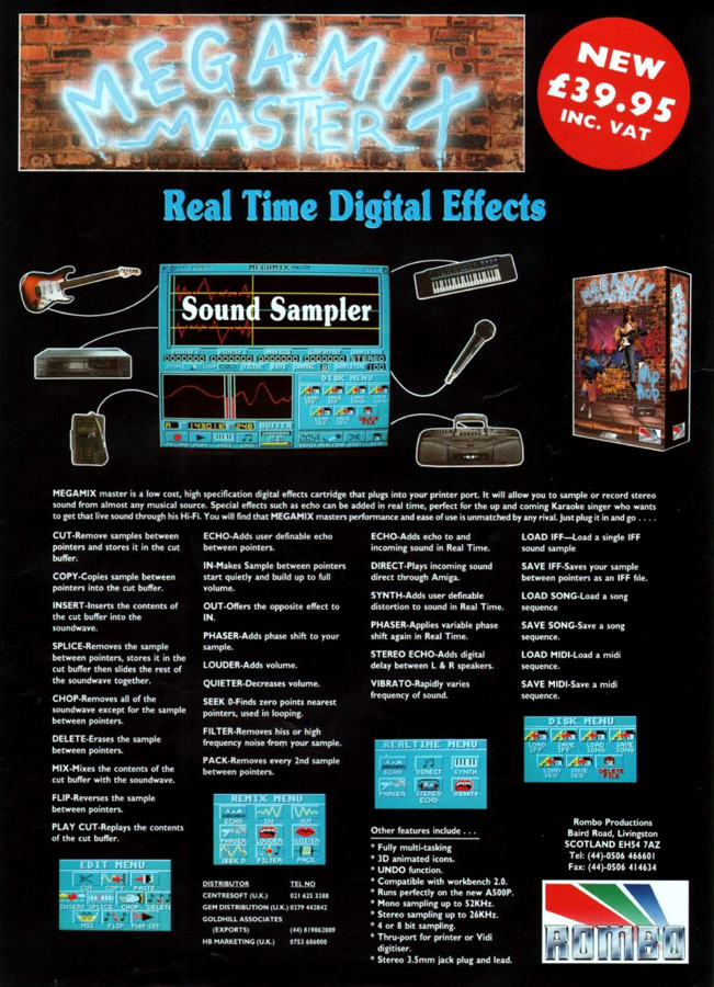 Rombo Productions Megamix Master - Zeitgen&ouml;ssische Werbung - Datum: 1992-05, Herkunft: GB