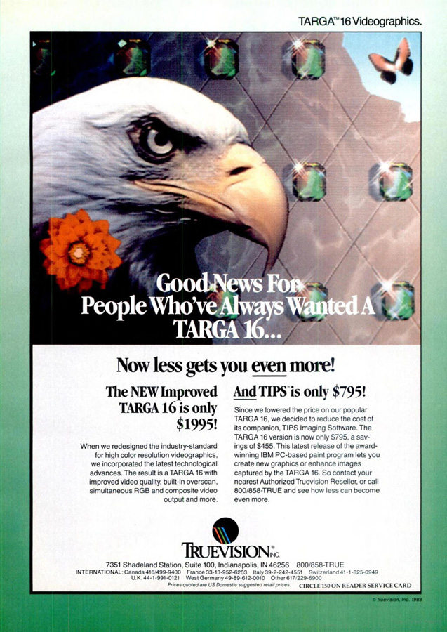 AT&T / TrueVision Targa - Vintage Advert - Date: 1988-07, Origin: US