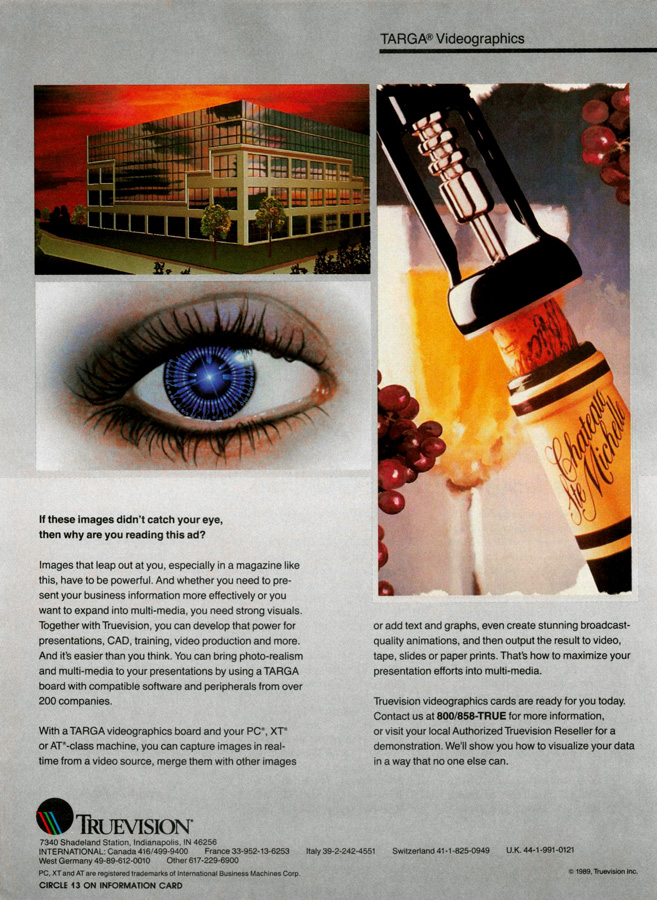 AT&T / TrueVision Targa - Vintage Advert - Date: 1989-11, Origin: US