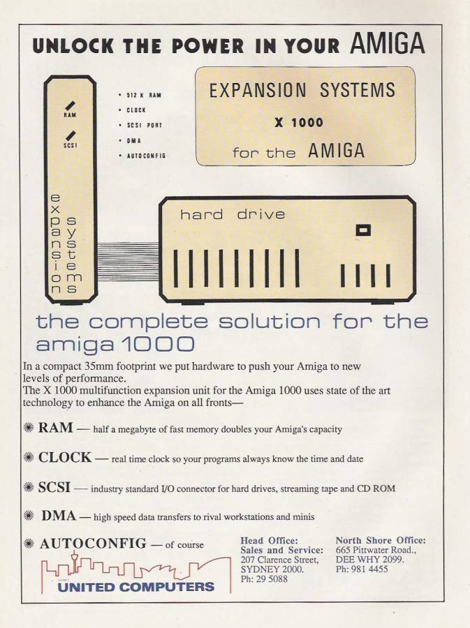 Expansion Systems X-1000 - Vintage Advert - Date: 1987-07, Origin: AU