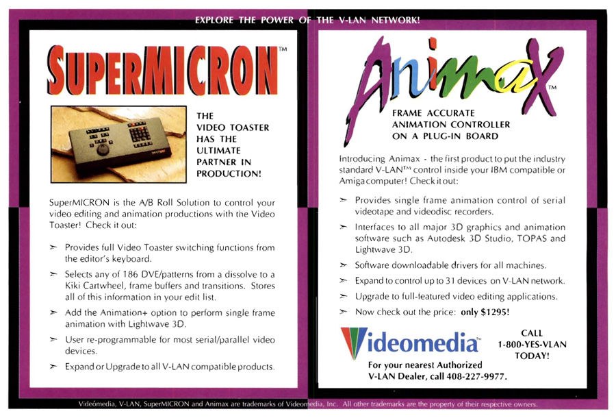 Videomedia  Animax - Vintage Advert - Date: 1993-02, Origin: US