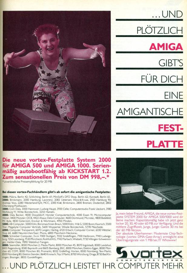 Vortex System 2000 - Vintage Advert - Date: 1989-05, Origin: DE