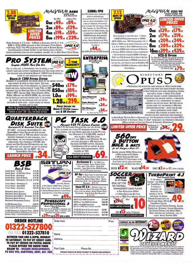 Wizard Developments Magnum RAM8 - Vintage Advert - Date: 1996-09, Origin: GB