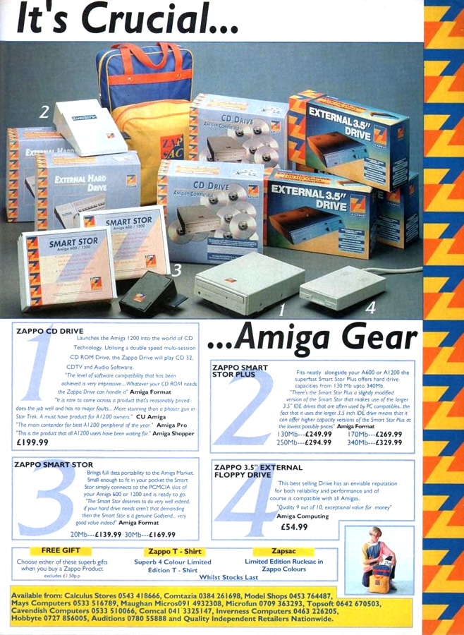 Zappo SmartStor - Vintage Advert - Date: 1994-10, Origin: GB