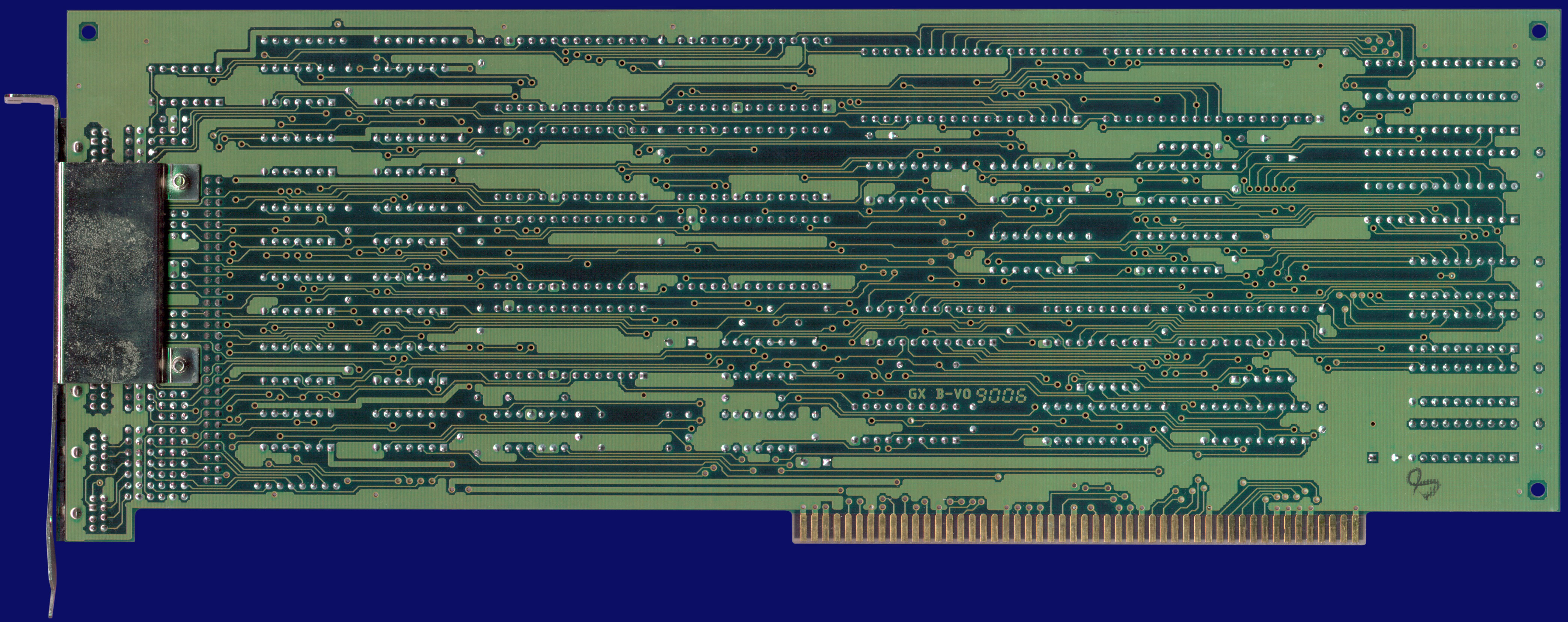 Commodore A2232 - Rev. 6, Rückseite