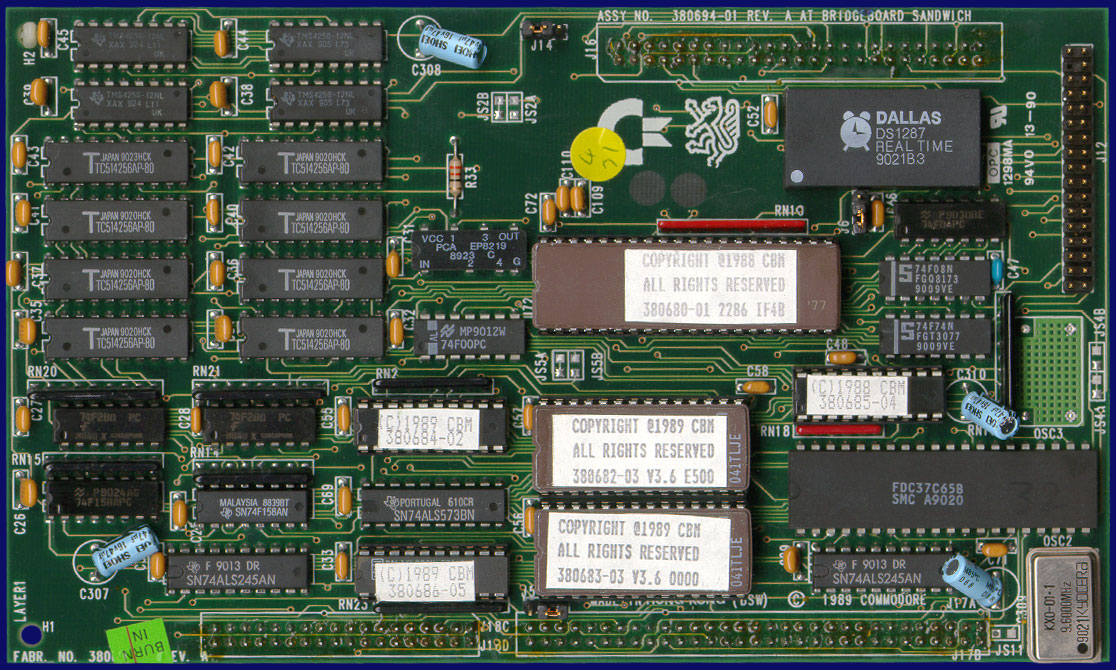 Commodore A2286AT - Daughterboard, front side