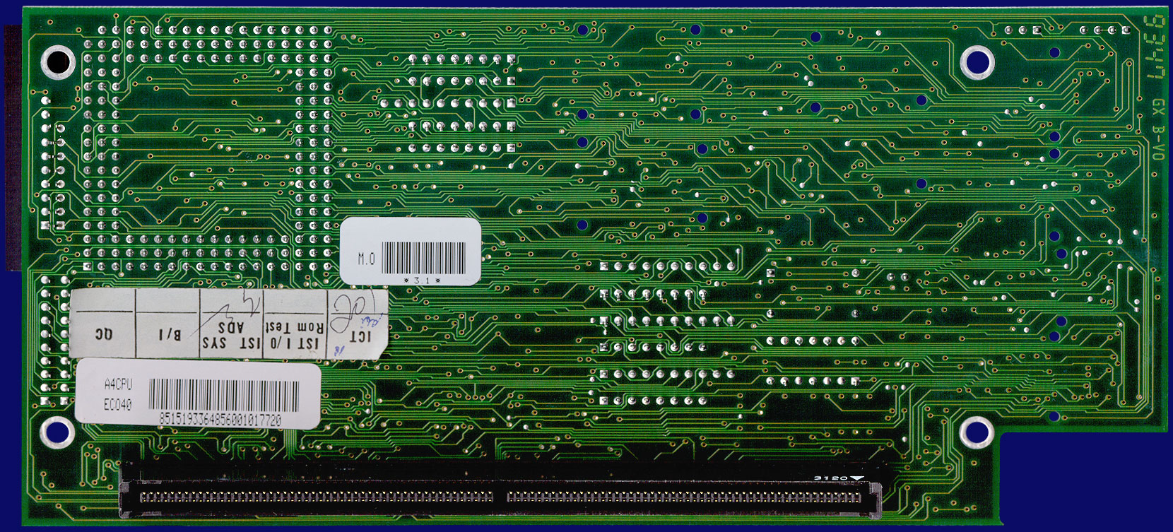 Commodore A3640 - Rev. 3.1, Rückseite