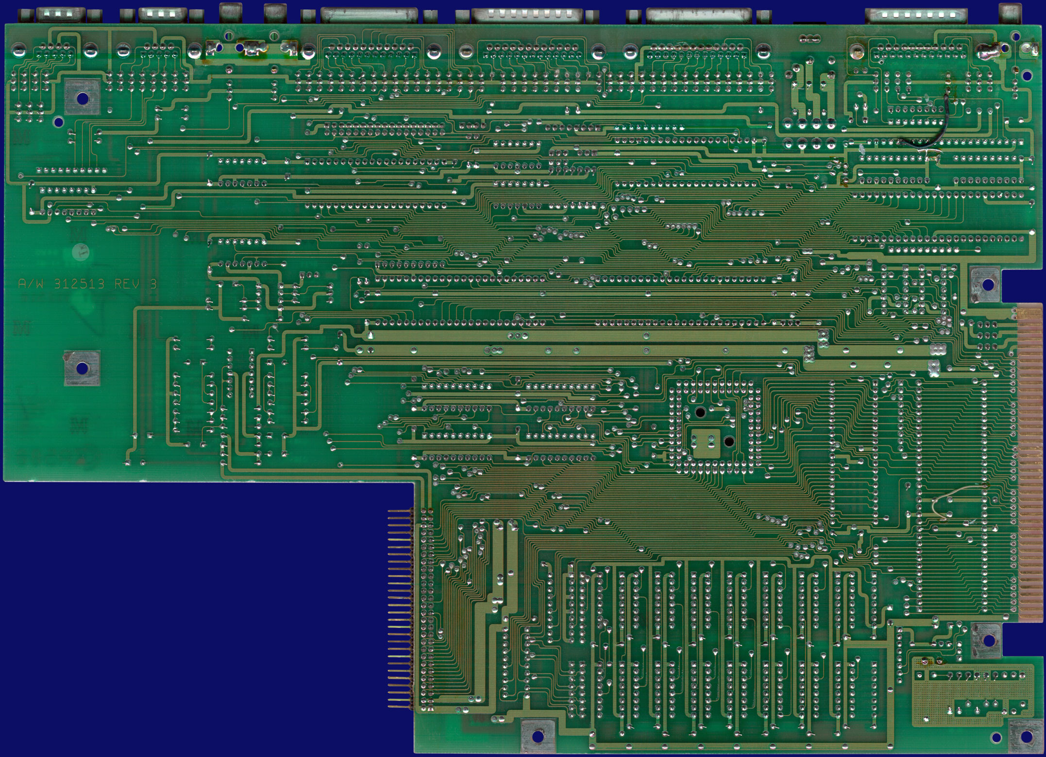 Commodore Amiga 500 & 500+ - Rev 3 motherboard, back side