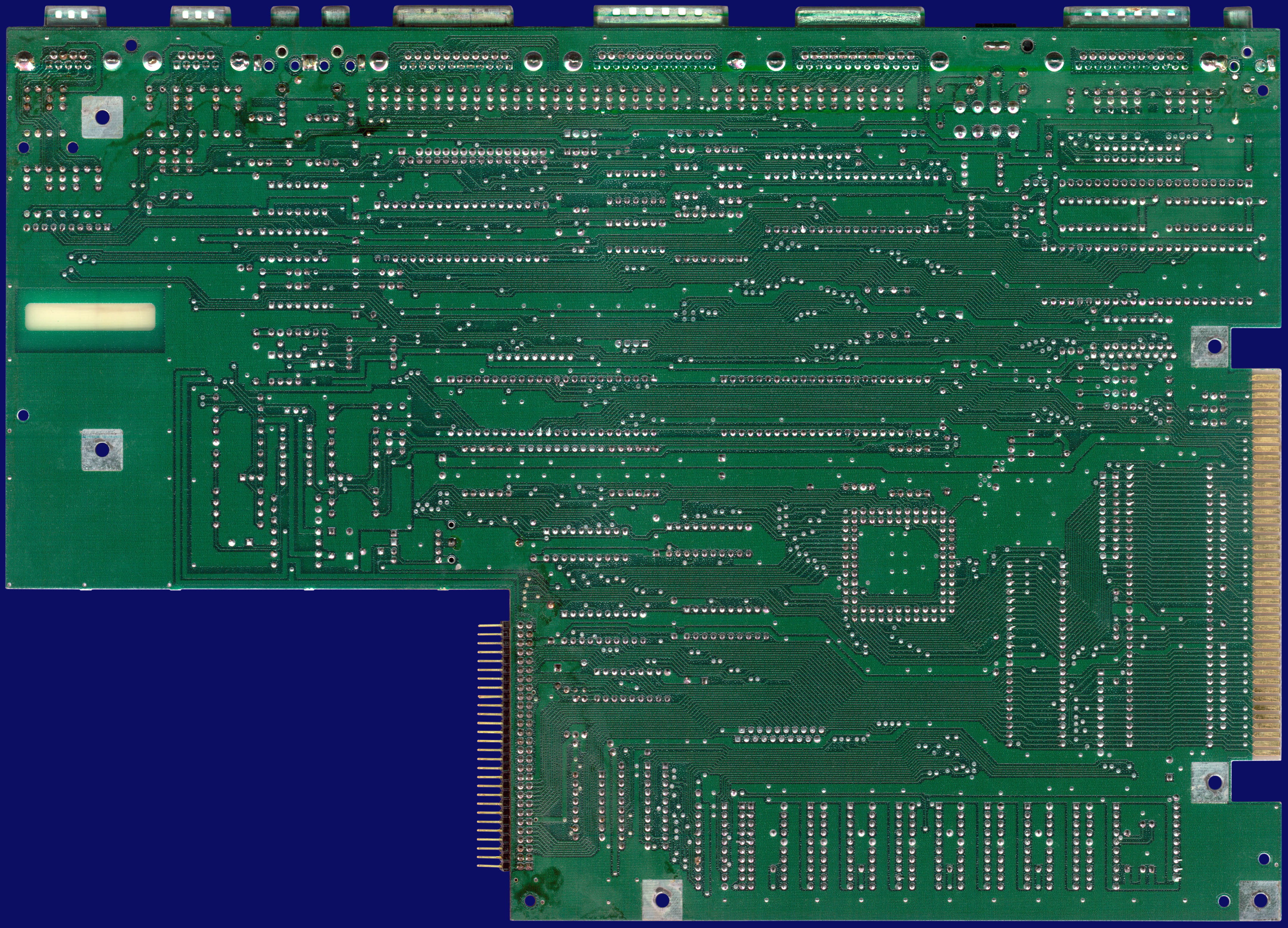 Commodore Amiga 500 & 500+ - Rev 8A motherboard (A500+), back side