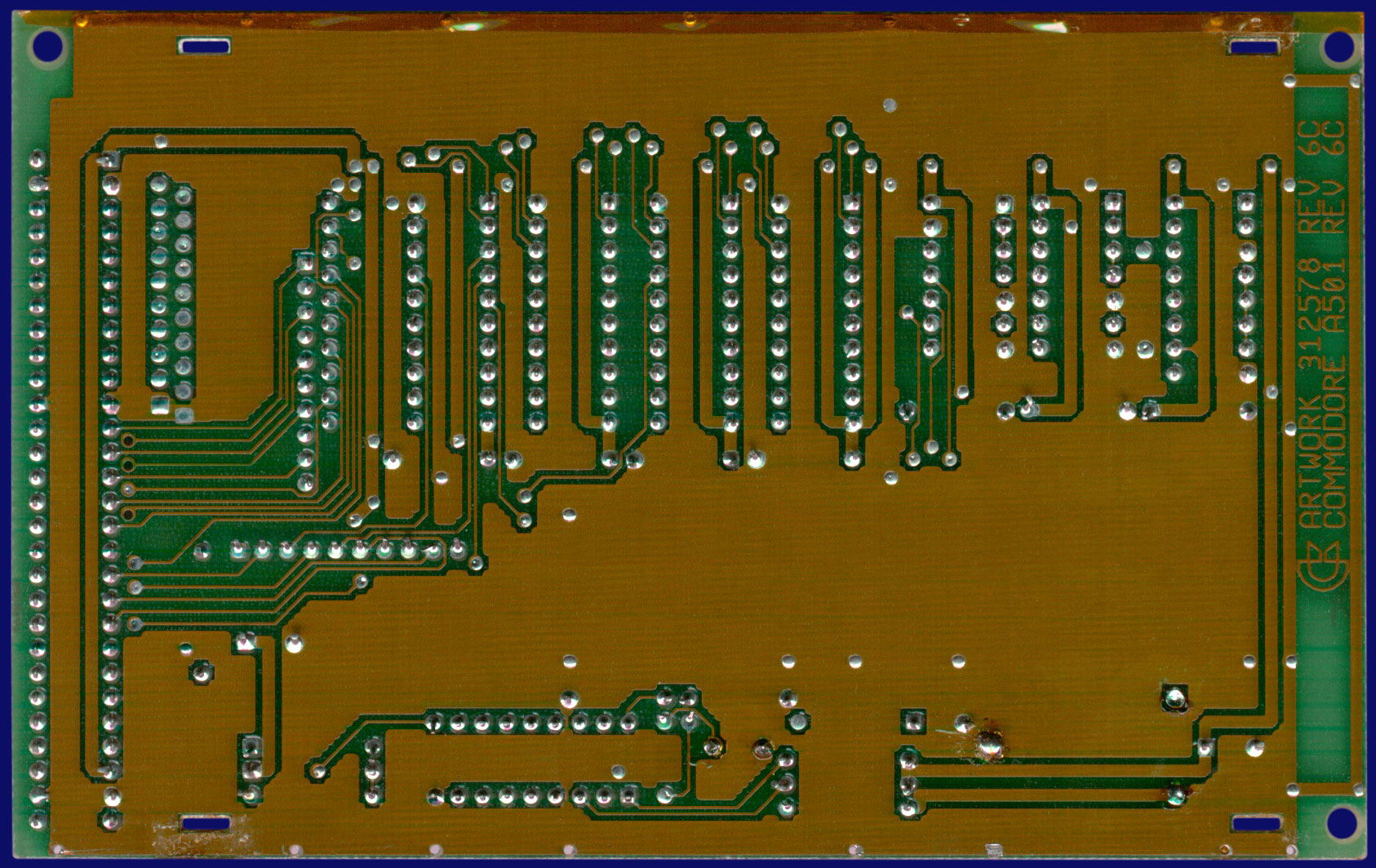 Commodore A501 - Rev 6, back side