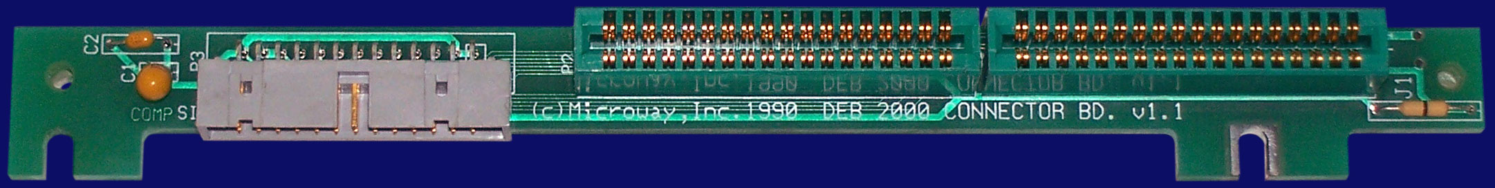 Microway DEB-2000 - Connector board, front side