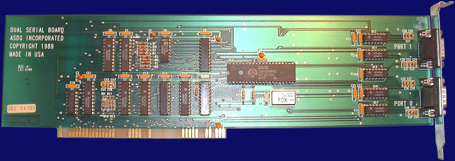 ASDG Dual Serial Board - Vorderseite