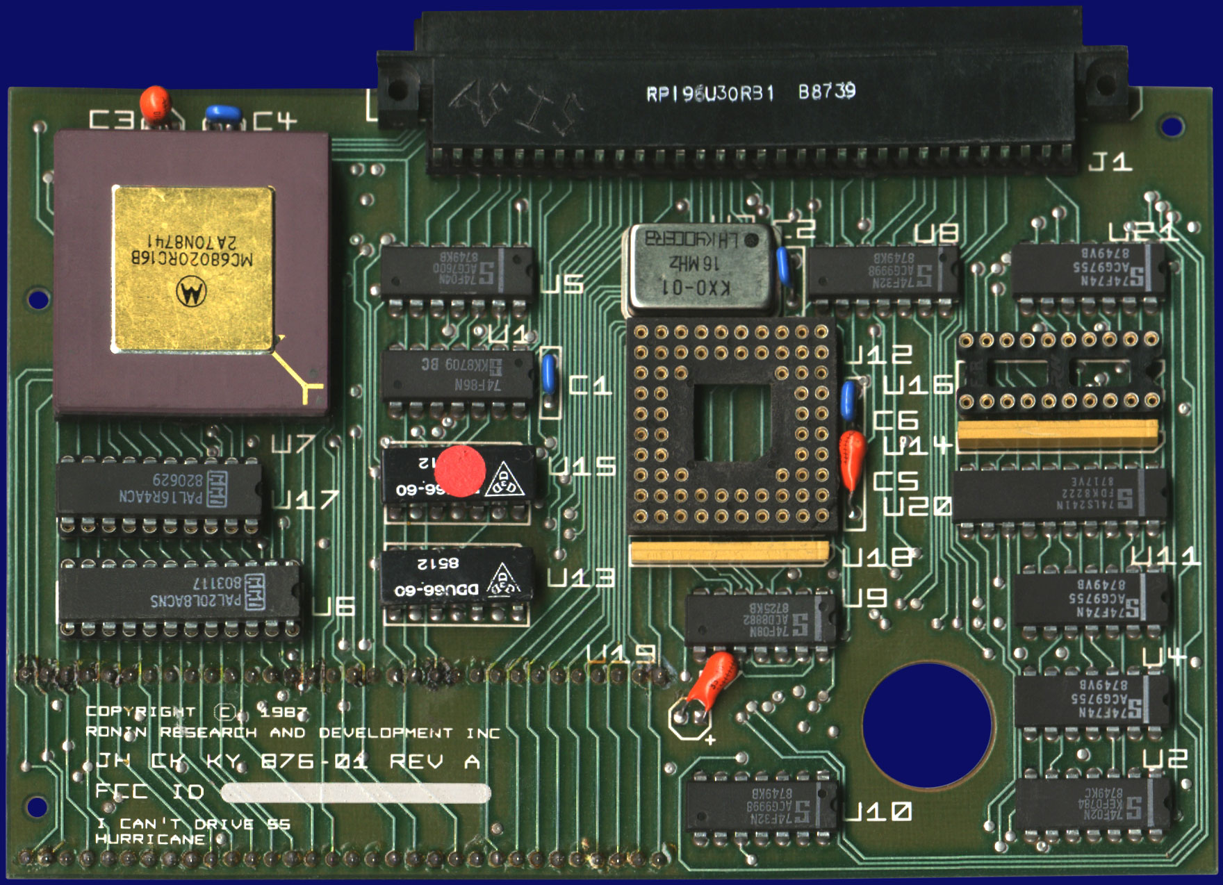 Ronin / IMtronics Hurricane - CPU board, front side