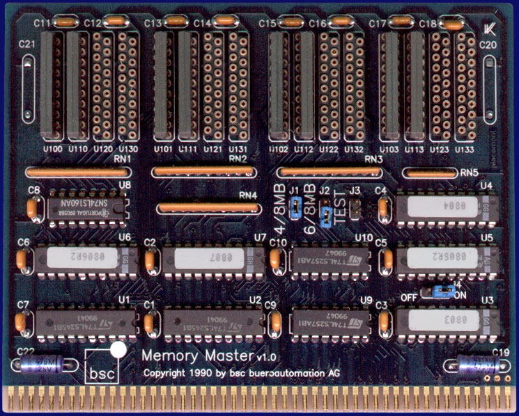 BSC Memory Master - Rev 1.0, front side