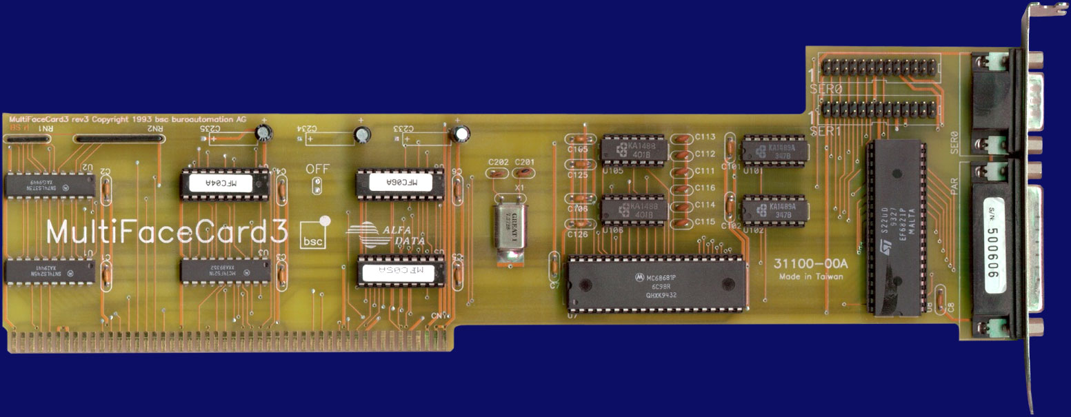 BSC / Alfa Data MultiFaceCard 3 - front side