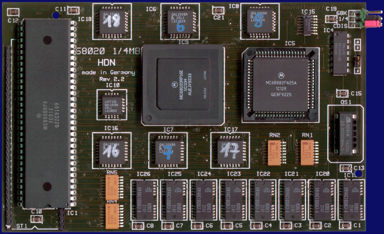 M-Tec / Neuroth Hardware Design 68020 - front side