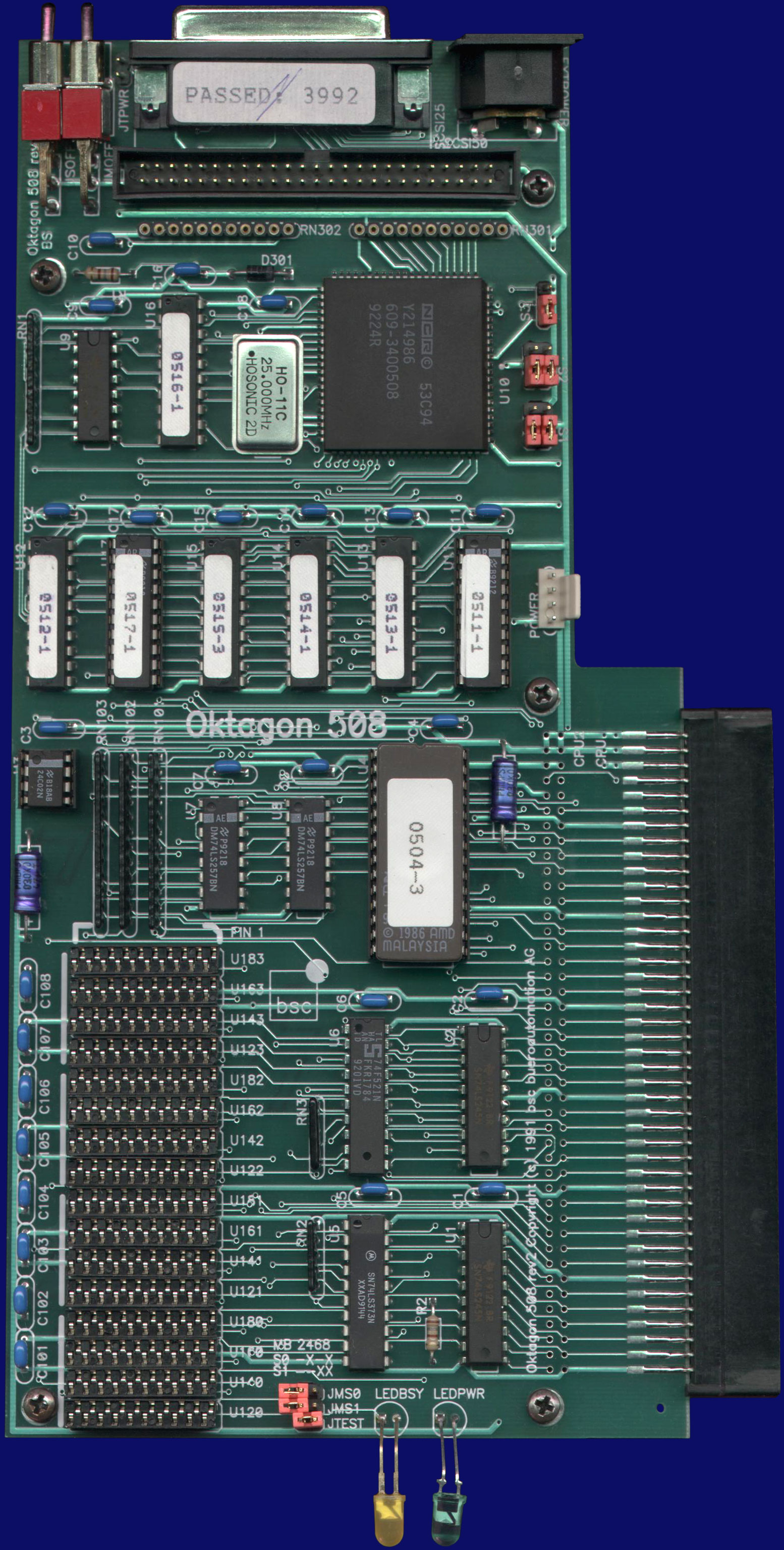 BSC / Alfa Data Oktagon 500 & 508 - Board, front side