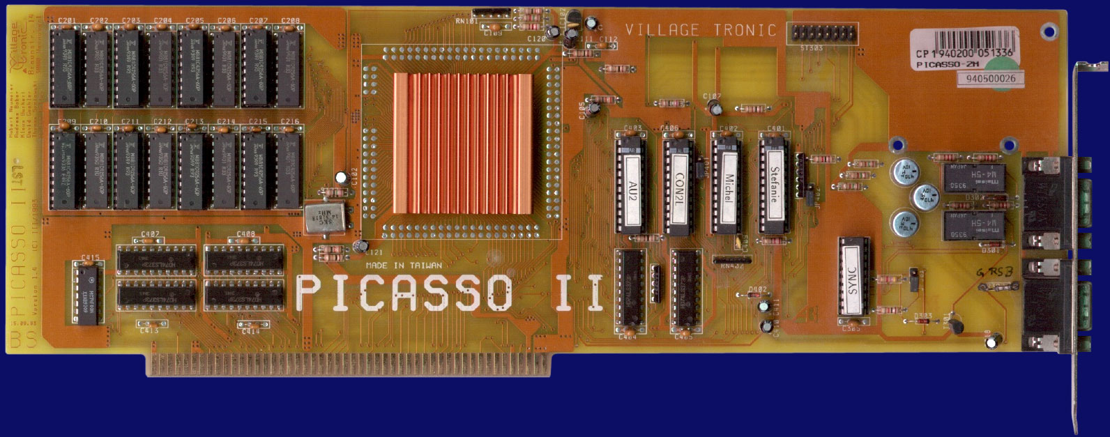 Village Tronic Picasso II - Rev 1.4, front side