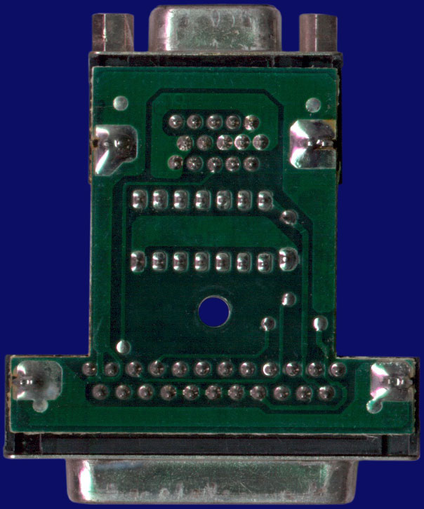 Commodore RGB to VGA adapter - Platine, Rückseite