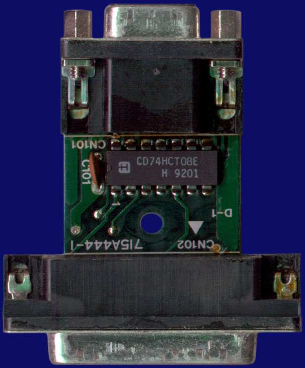 Commodore RGB to VGA adapter - Platine, Vorderseite
